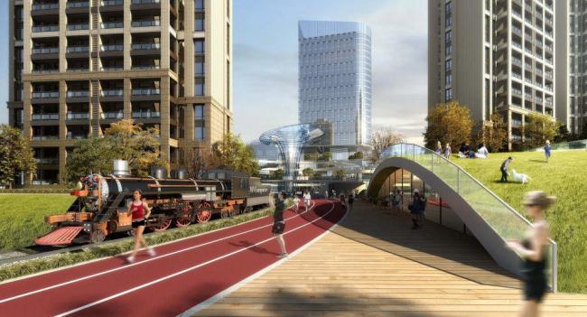 Sketchup综合体模型|商业综合体，现代风格，高层办公，娱乐休闲设施