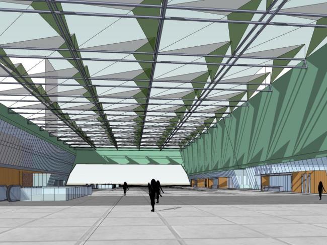 Sketchup文化模型|多层高层混合，会展中心，办公，现代风格