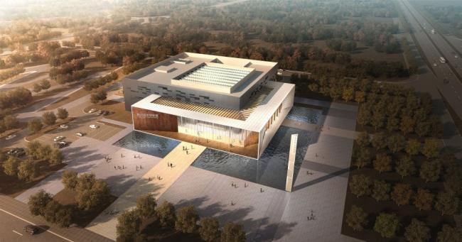 Sketchup文化模型|多层展览馆，现代风格，文化建筑