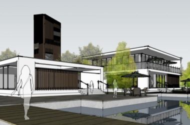 Sketchup文化模型|游客中心，现代风格，商业，娱乐休闲设施-BIM建筑网