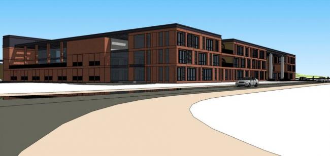 Sketchup学校模型|多层学校，教育建筑，现代风格