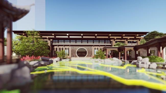 Sketchup住宅模型|合院，中式风格，商业，古建筑，娱乐，休闲设施