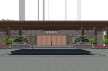 Sketchup住宅模型|合院，中式风格，商业，古建筑，娱乐，休闲设施-BIM建筑网