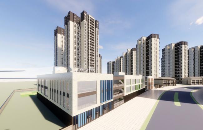 Sketchup住宅模型|小高层住宅，现代风格，居住建筑