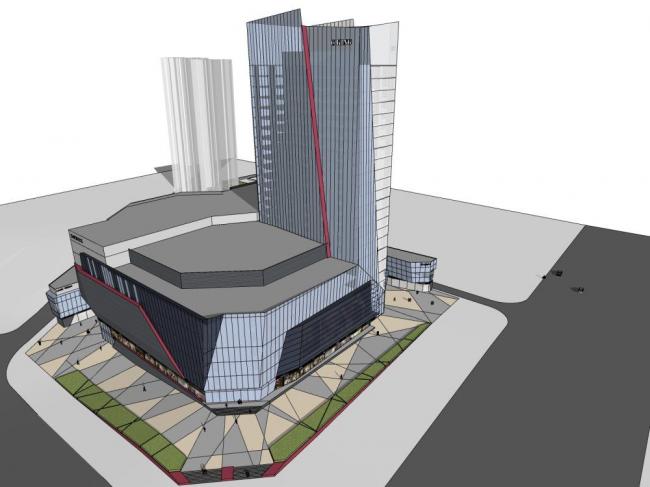Sketchup综合体模型|多层高层混合，商业综合体，现代风格