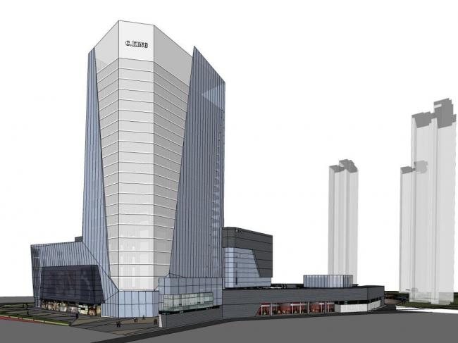 Sketchup综合体模型|多层高层混合，商业综合体，现代风格