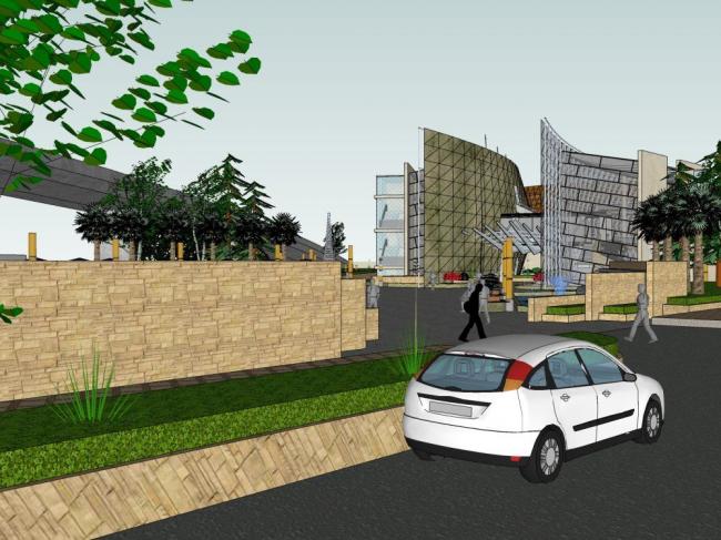 Sketchup文化模型|多层博物馆，文化建筑，现代风格