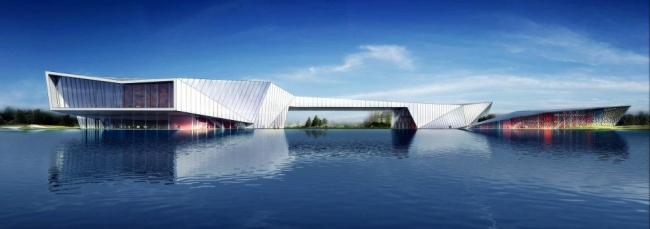 Sketchup文化模型|多层文化中心，展览馆，现代风格，文化建筑