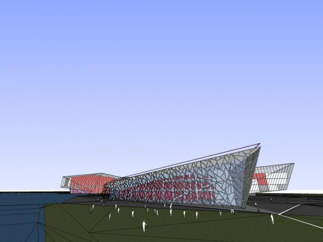 Sketchup文化模型|多层文化中心，展览馆，现代风格，文化建筑