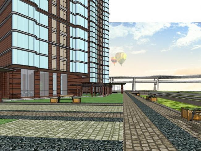 Sketchup住宅模型|超高层住宅，现代风格，居住建筑