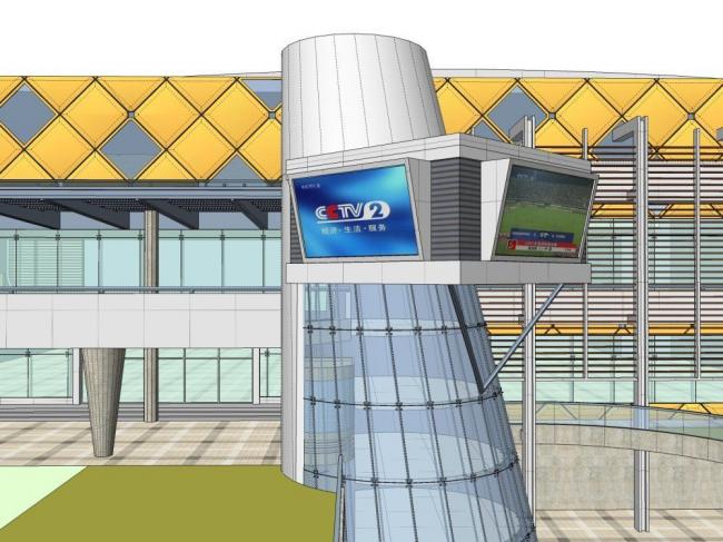 Sketchup文化模型|多层剧场，文化建筑，现代风格