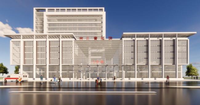 Sketchup医院模型|多层高层混合，医院，医疗建筑，现代风格