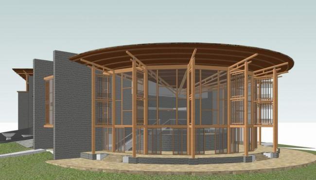 Sketchup酒店模型|多层山地酒店，东南亚风格酒店，现代风格