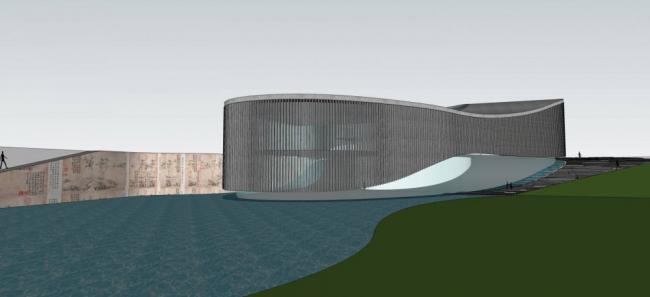 Sketchup文化模型|多层博物馆，文化建筑，展览馆，现代风格