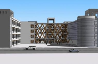 Sketchup学校模型|多层学校，校园，教学楼，教育建筑，现代风格-BIM建筑网