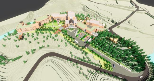 Sketchup酒店模型|多层宾馆，酒店，现代风格