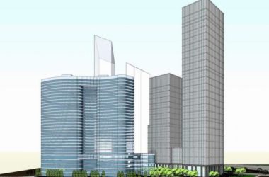 Sketchup办公模型|高层办公楼，现代风格-BIM建筑网