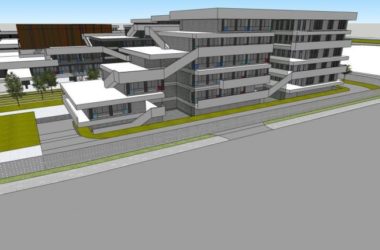 Sketchup学校模型|多层学校，校园，教学楼，教育建筑，现代风格-BIM建筑网