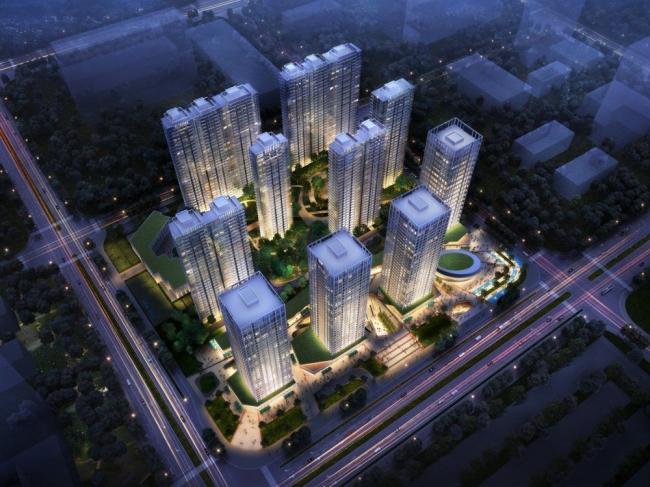 Sketchup综合体模型|商住综合体，超高层住宅，底层商业，现代风格