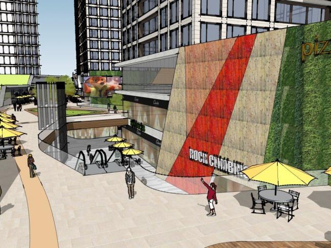 Sketchup综合体模型|商住综合体，超高层住宅，底层商业，现代风格