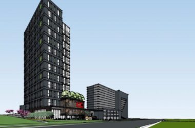 Sketchup办公模型|高层办公楼，现代风格-BIM建筑网