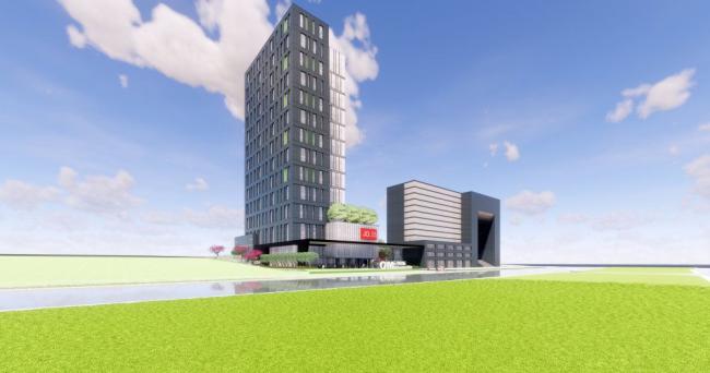 Sketchup办公模型|高层办公楼，现代风格