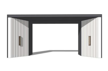 Sketchup素材模型|入口大门，现代风格-BIM建筑网