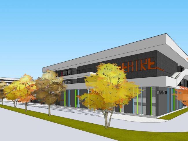 Sketchup学校模型|多层学校，教学楼，校园，现代风格，教育建筑