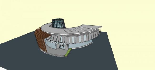 Sketchup商业模型|会所，商业建筑，现代风格