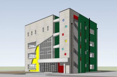 Sketchup体育馆模型|运动场馆建筑，旧楼立面改造，现代风格-BIM建筑网