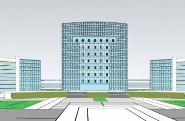 Sketchup办公模型|高层政府办公楼，行政中心 ，行政办公楼，现代风格-BIM建筑网