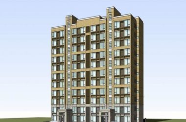 Sketchup住宅模型|中高层住宅，现代风格，居住建筑-BIM建筑网