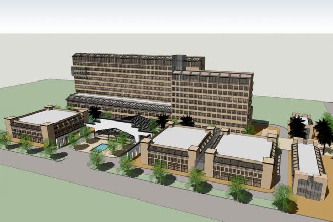 Sketchup酒店模型|高层酒店，办公楼，现代风格