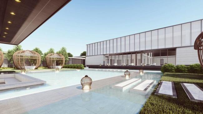 Sketchup商业模型|多层会所，商业建筑，现代风格