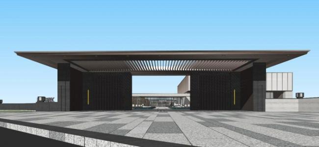 Sketchup商业模型|多层会所，商业建筑，现代风格