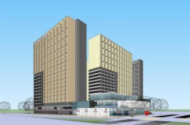 Sketchup商业模型|高层公寓，底层商业，现代风格，居住建筑-BIM建筑网