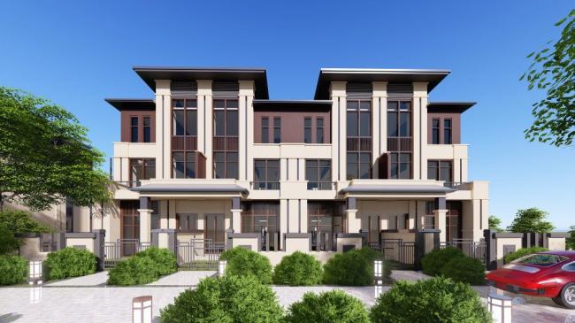 Sketchup住宅模型|住宅小区，现代风格，居住建筑