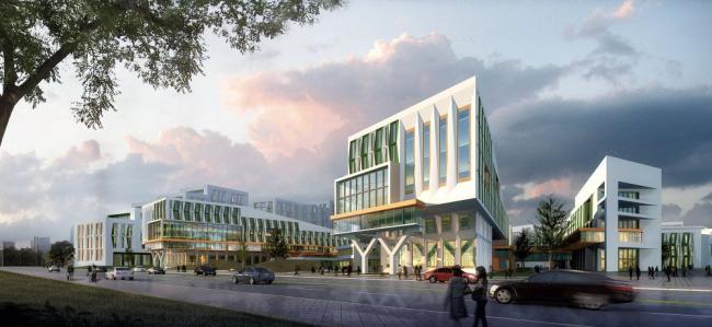 Sketchup办公模型|科技园，多层，办公，产业园，现代风格