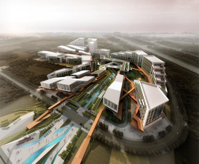 Sketchup办公模型|科技园，多层，办公，产业园，现代风格