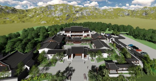 Sketchup古建筑模型|古建院落，中式风格