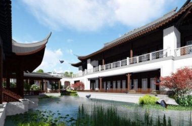 Sketchup古建筑模型|古建院落，中式风格-BIM建筑网