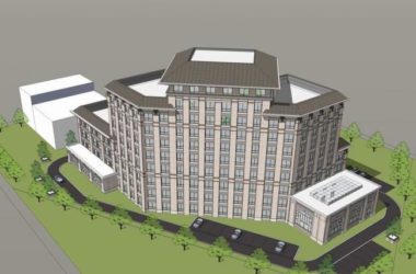 Sketchup酒店模型|草原风V型酒店，燕赵熙府，新古典风格-BIM建筑网