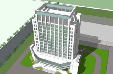 Sketchup办公模型|高层政府办公楼，现代风格-BIM建筑网