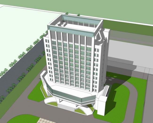 Sketchup办公模型|高层政府办公楼，现代风格