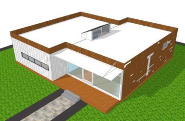 Sketchup素材模型|集装箱建筑-BIM建筑网