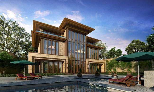 Sketchup商业模型|多层商业会所，新古典主义风格