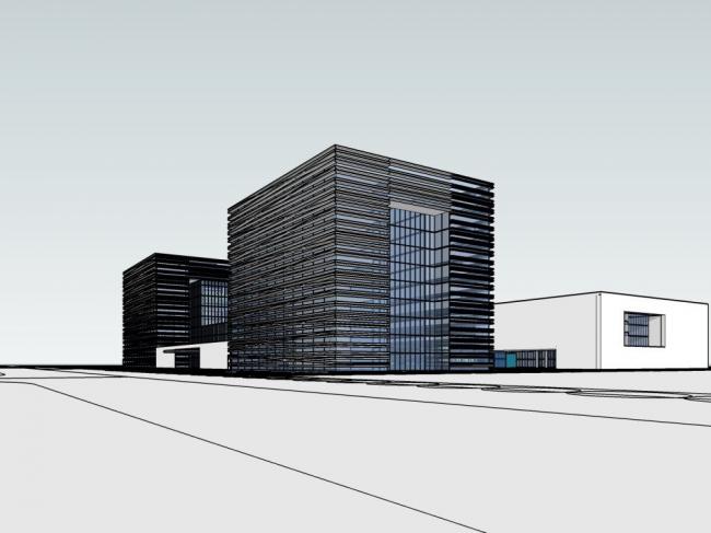 Sketchup办公模型|小高层办公楼，现代风格