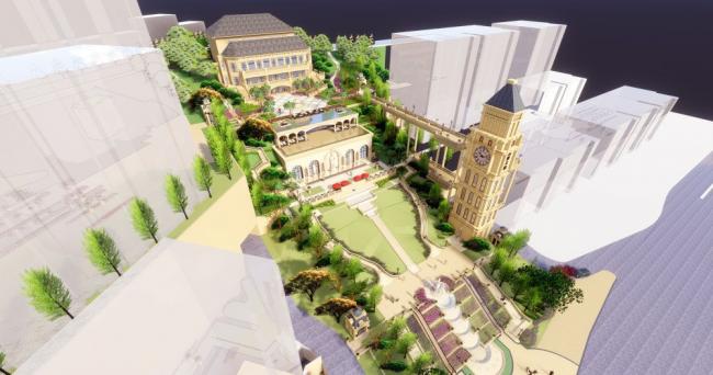 Sketchup商业模型|多层会所，法式风格，古典风格，叠拼，商业建筑