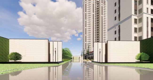 Sketchup办公模型|高层办公楼，现代风格