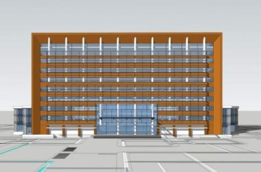 Sketchup办公模型|中高层办公楼，现代风格-BIM建筑网